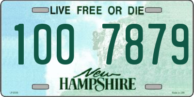 NH license plate 1007879