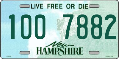 NH license plate 1007882