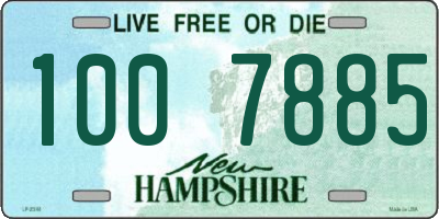 NH license plate 1007885