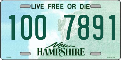 NH license plate 1007891