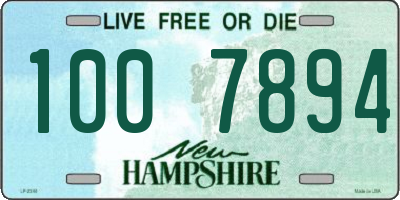 NH license plate 1007894