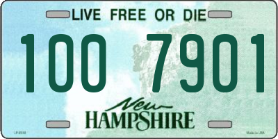 NH license plate 1007901