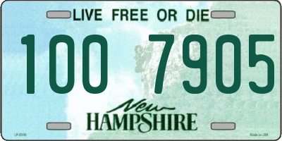 NH license plate 1007905