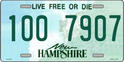 NH license plate 1007907