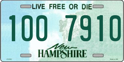 NH license plate 1007910