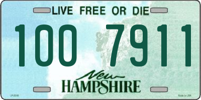 NH license plate 1007911