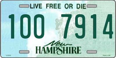 NH license plate 1007914