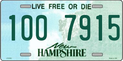 NH license plate 1007915