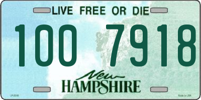 NH license plate 1007918