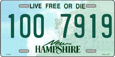 NH license plate 1007919