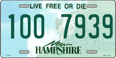 NH license plate 1007939