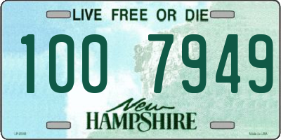 NH license plate 1007949