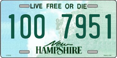 NH license plate 1007951