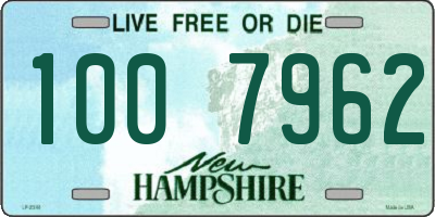 NH license plate 1007962