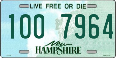 NH license plate 1007964