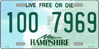 NH license plate 1007969