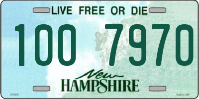 NH license plate 1007970