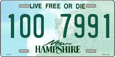 NH license plate 1007991