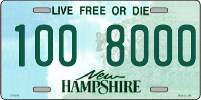 NH license plate 1008000