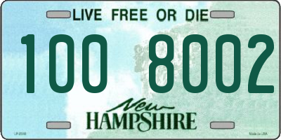 NH license plate 1008002