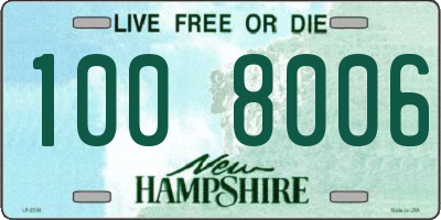 NH license plate 1008006