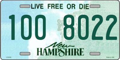 NH license plate 1008022