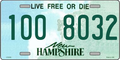 NH license plate 1008032