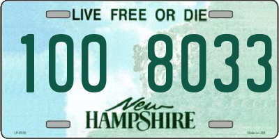 NH license plate 1008033