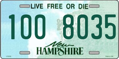 NH license plate 1008035