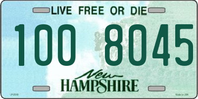 NH license plate 1008045