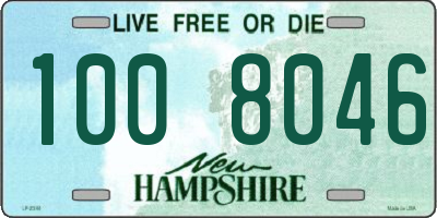 NH license plate 1008046