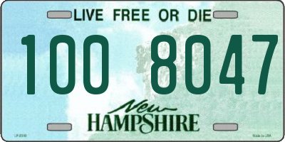 NH license plate 1008047