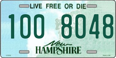 NH license plate 1008048