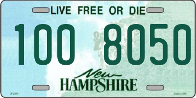 NH license plate 1008050