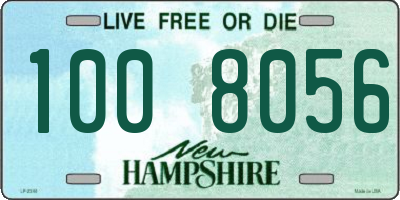 NH license plate 1008056