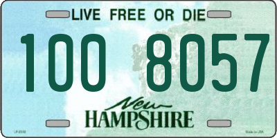 NH license plate 1008057