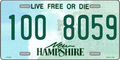 NH license plate 1008059