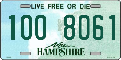 NH license plate 1008061