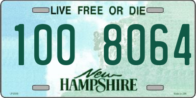 NH license plate 1008064