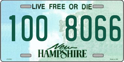 NH license plate 1008066