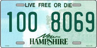 NH license plate 1008069