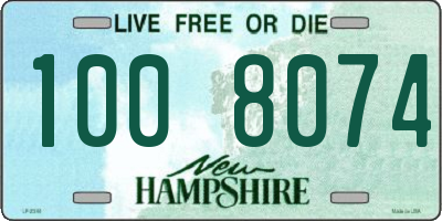 NH license plate 1008074