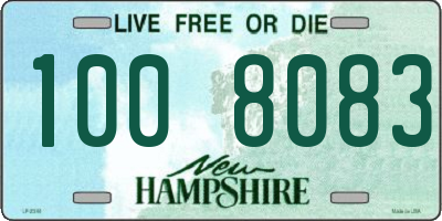 NH license plate 1008083