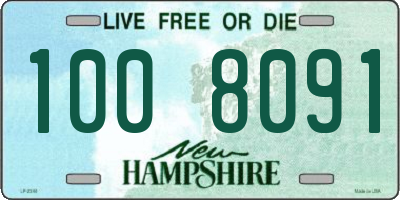 NH license plate 1008091