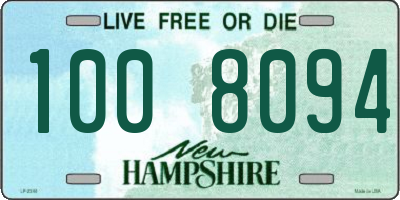 NH license plate 1008094