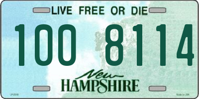 NH license plate 1008114