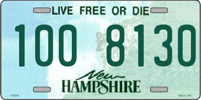 NH license plate 1008130