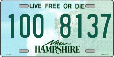 NH license plate 1008137