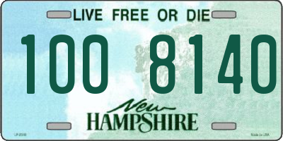 NH license plate 1008140