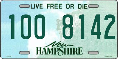 NH license plate 1008142